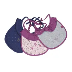 PILLIN - Babero Gamuza Pack 3Pcs Bebé Niño Multicolor Pillín
