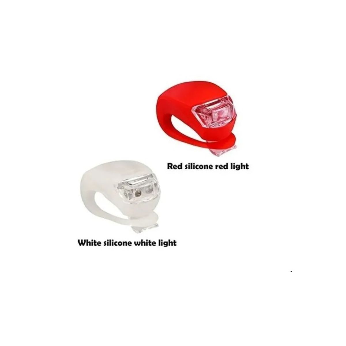 GENERICO - Malker Bicycle Light Delante Y Detras Silicone Led Bike Set