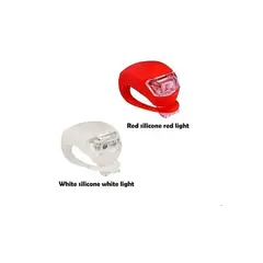 GENERICO - Malker Bicycle Light Delante Y Detras Silicone Led Bike Set