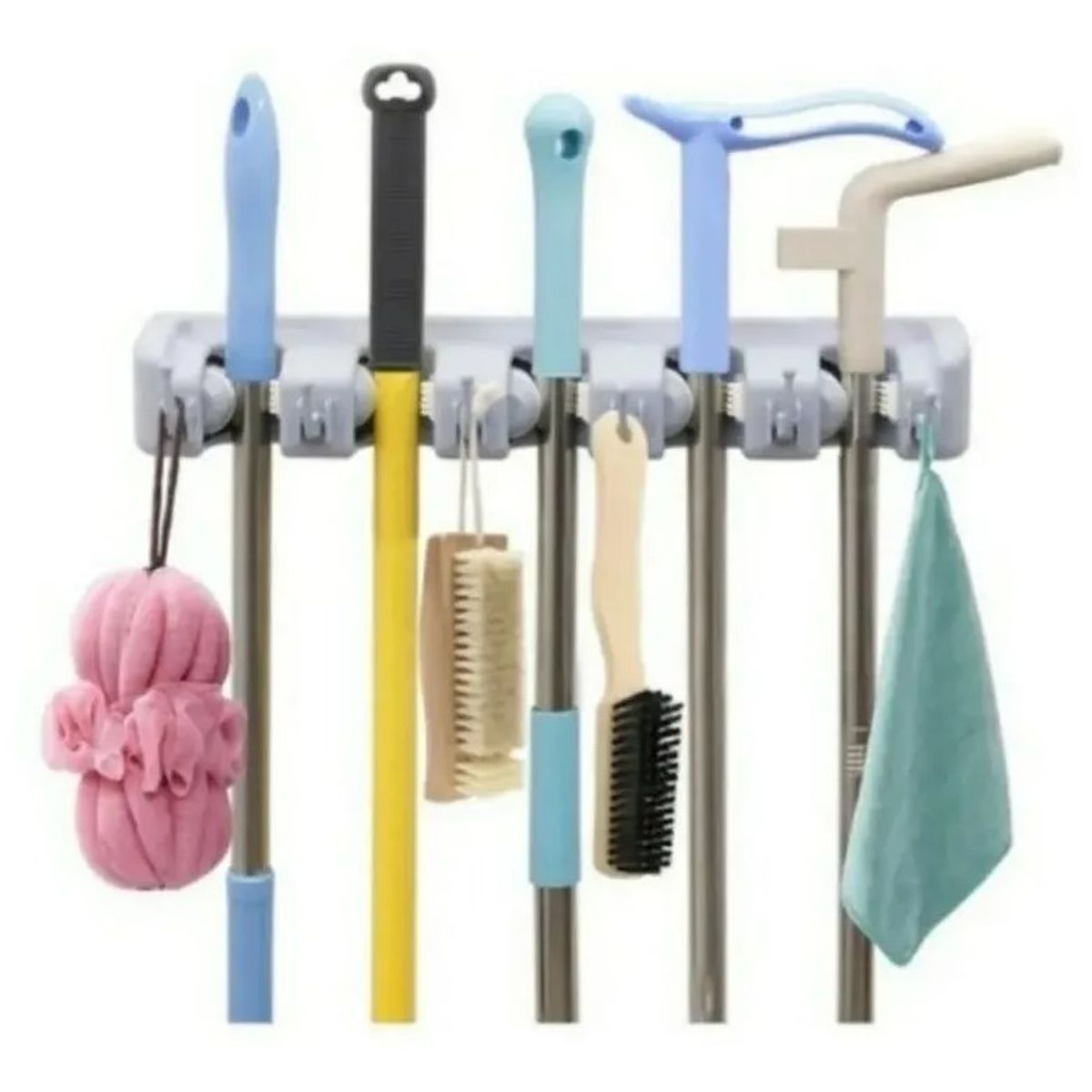 GENERICO - Organizador De Pared Escobas Accesorio Cocina Broom Holder