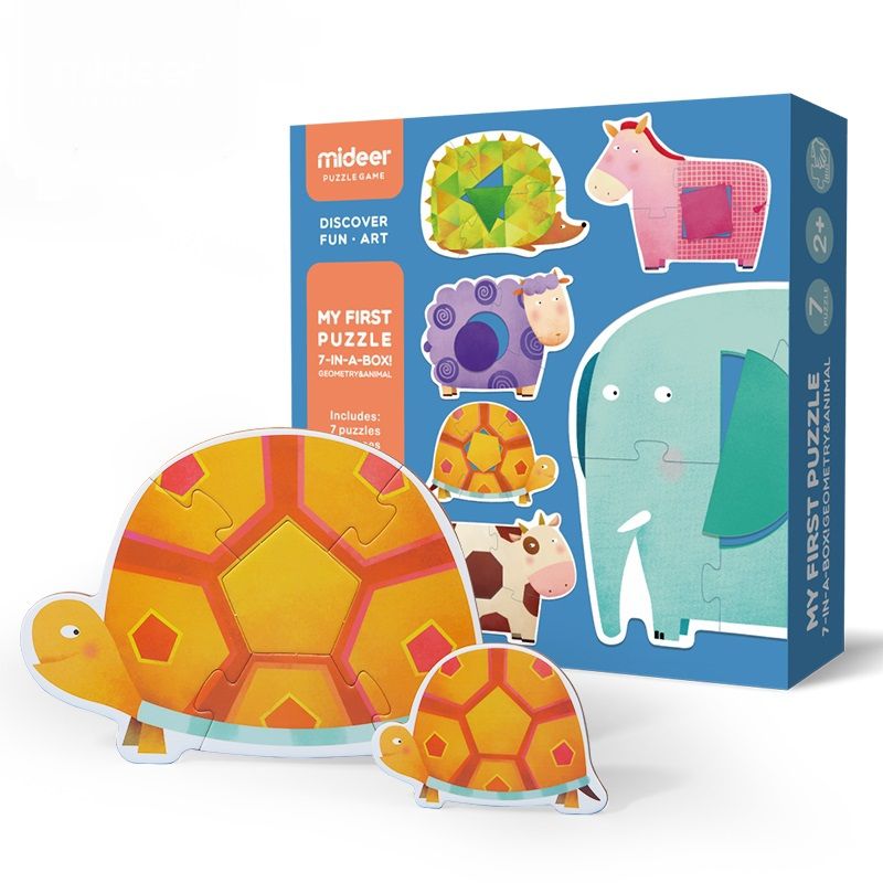 MIDEER - Mi primer puzzle de figuras geométricas y animales
