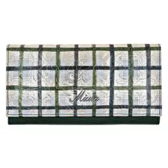 MIURA - Chequera Mujer Mod. Geraldine Verde Turquesa