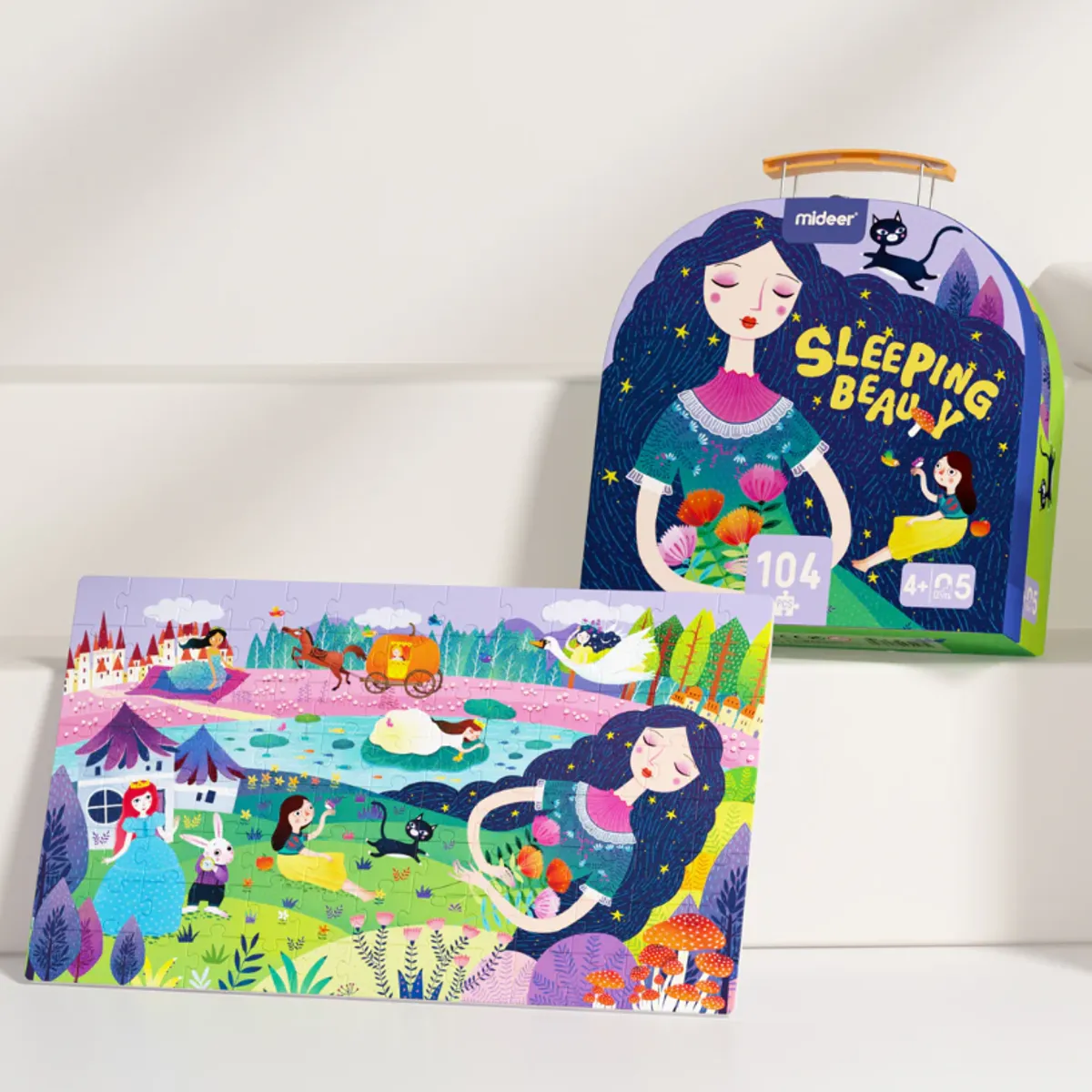 MIDEER - Maleta Puzzle Bella Durmiente 104 Piezas