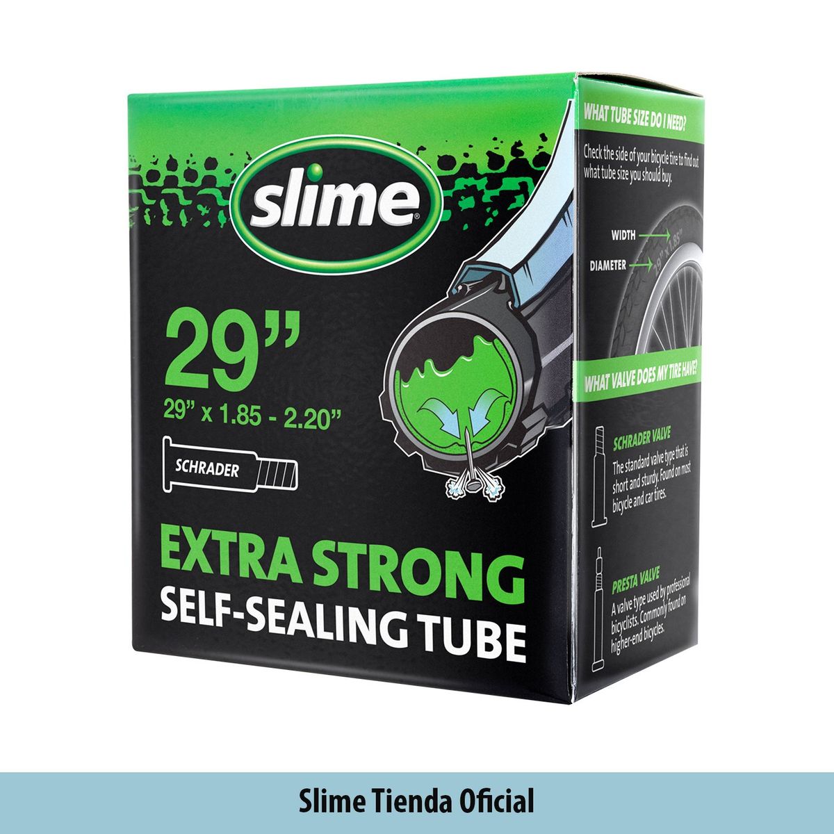 SLIME - Cámara Antipinchazo Aro 29-Mountain Bike Slime
