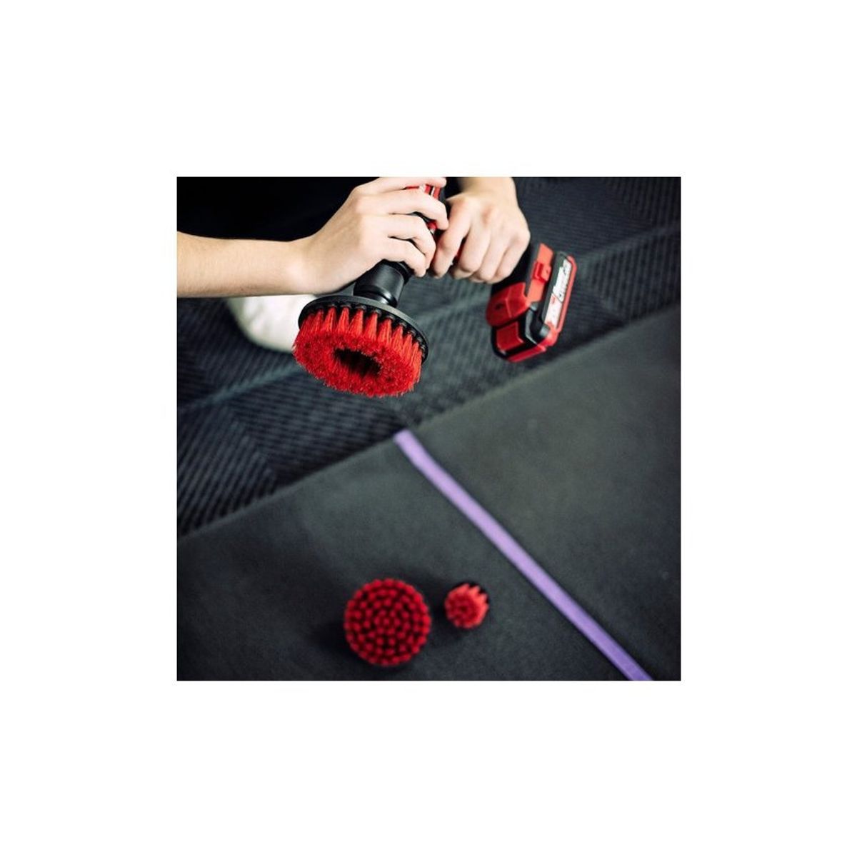 MAX SHINE - Cepillo De Taladro Para Limpieza De Alfombra Maxshine 4''