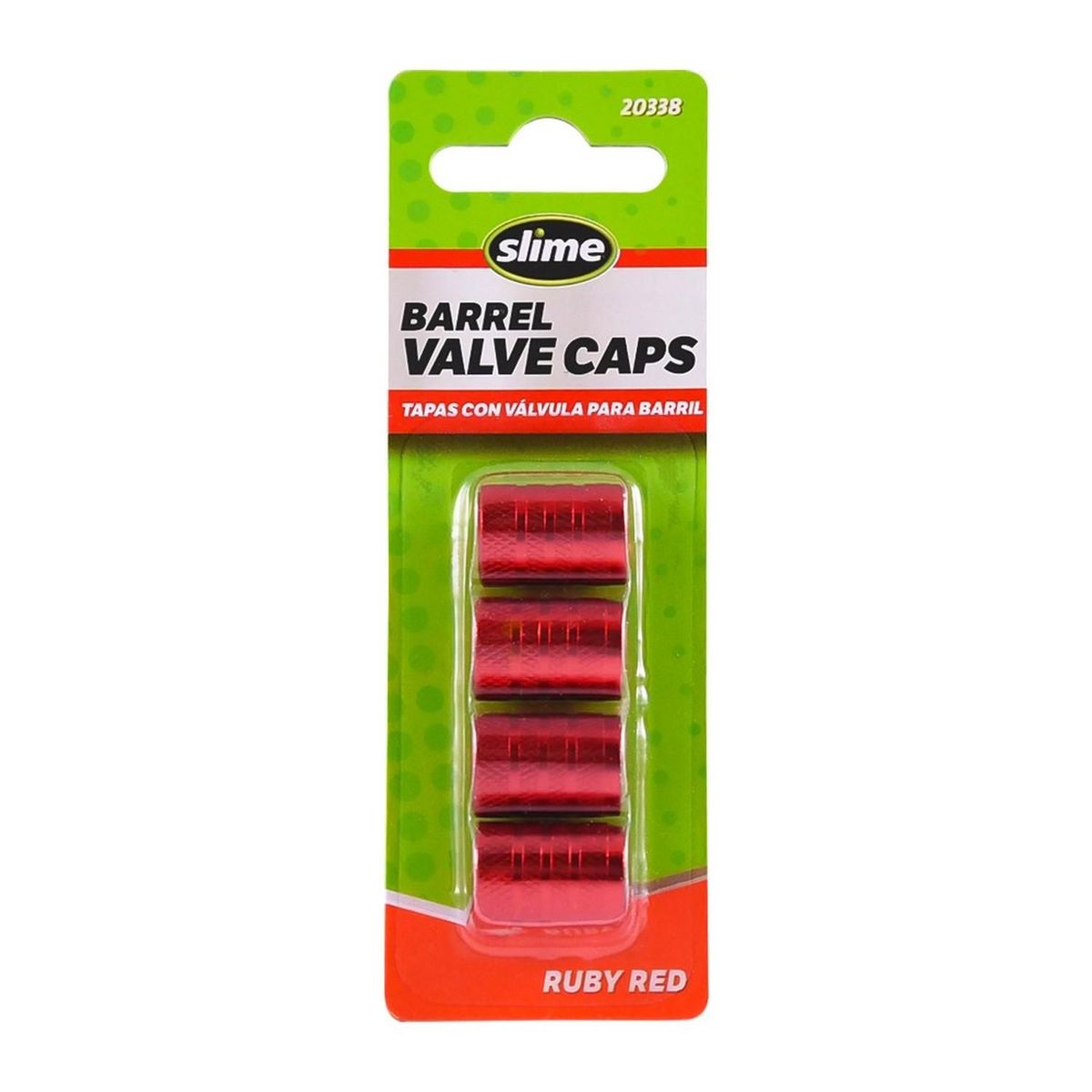 SLIME - Tapas de Válvula Tipo barril Rojo Slime