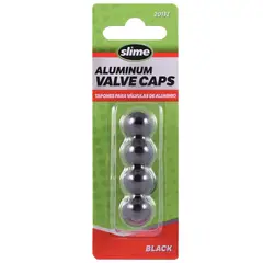 SLIME - Tapas de Válvula Aluminio Anodizado Negro