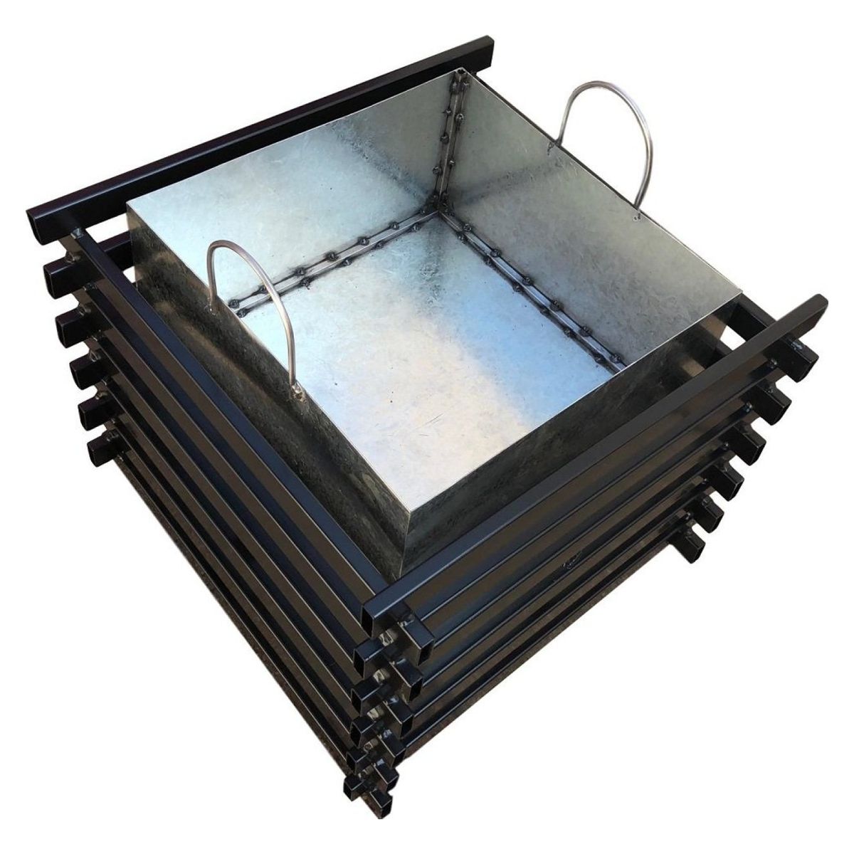 KAS - Brasero Fogón De Fierro Cuadrado