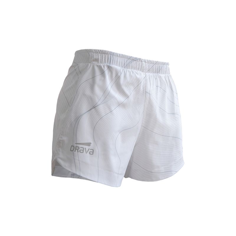DRAVA - Short slim print drava blanco