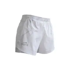 DRAVA - Short slim print blanco