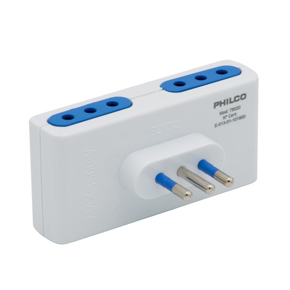 PHILCO - Enchufe Cuadruple Philco 10A 250V Blanco
