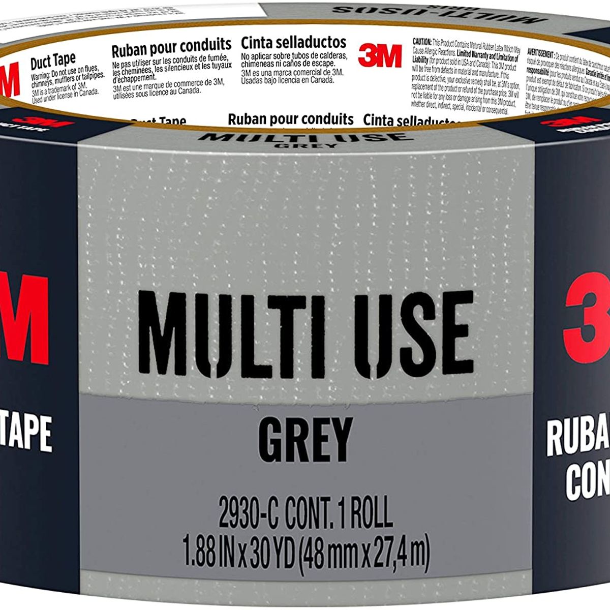 GENERICO - 3m Cinta Multiuso  Americana Gris Duct Tape 27mt X 48mm