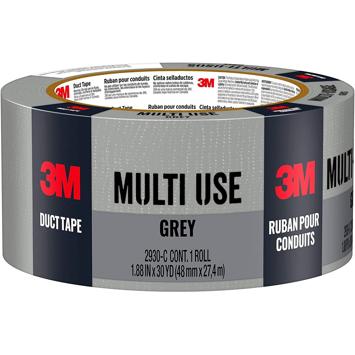 GENERICO - 3m Cinta Multiuso  Americana Gris Duct Tape 27mt X 48mm