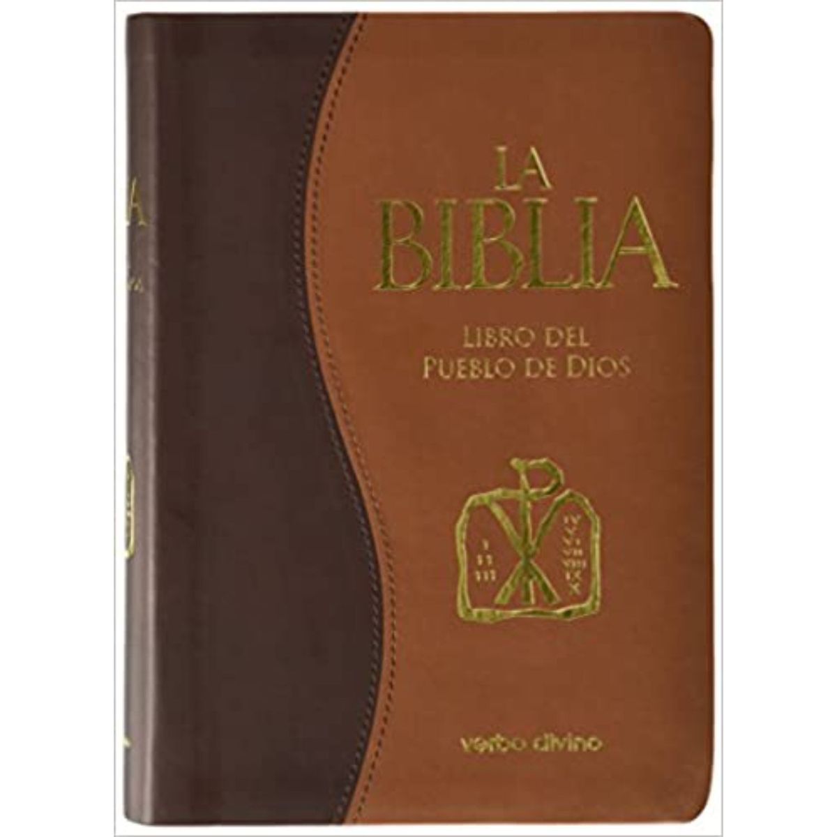 VERBO DIVINO - Biblia Libro del Pueblo de Dios (Edición Símil Piel Bitono con Uñeros)