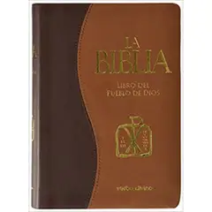VERBO DIVINO - Biblia Libro del Pueblo de Dios (Edición Símil Piel Bitono con Uñeros)