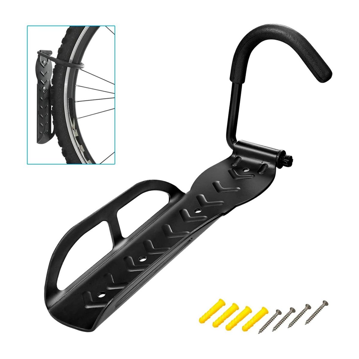 SOHOGAR - Soporte portabicicletas de pared con gancho