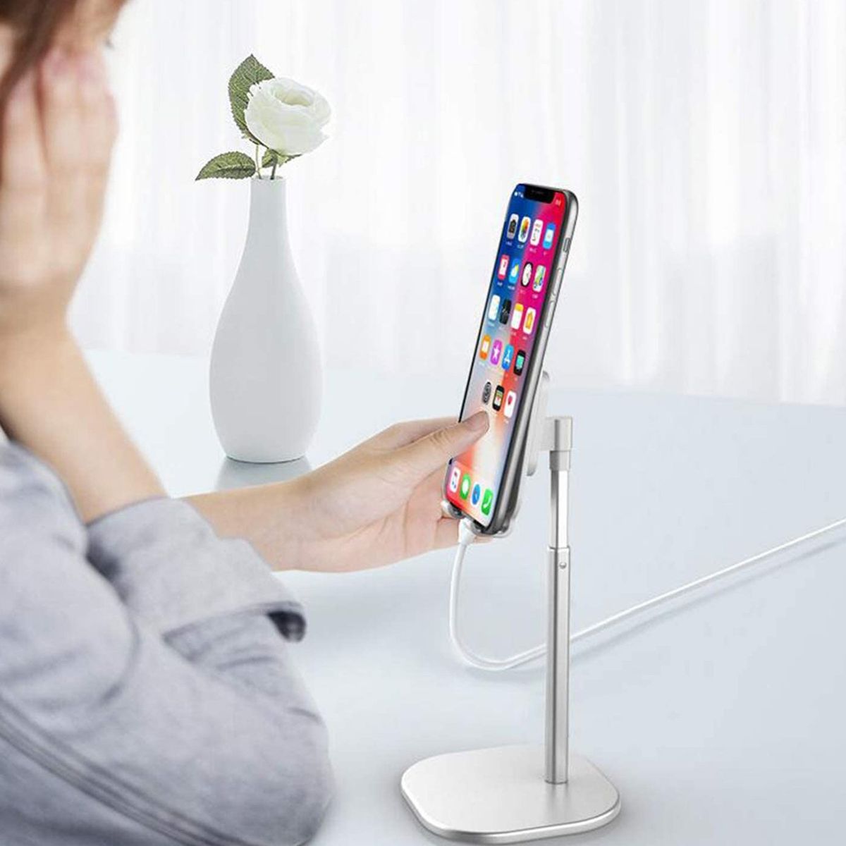 SOHOGAR - Soporte para telefonos con altura regulable