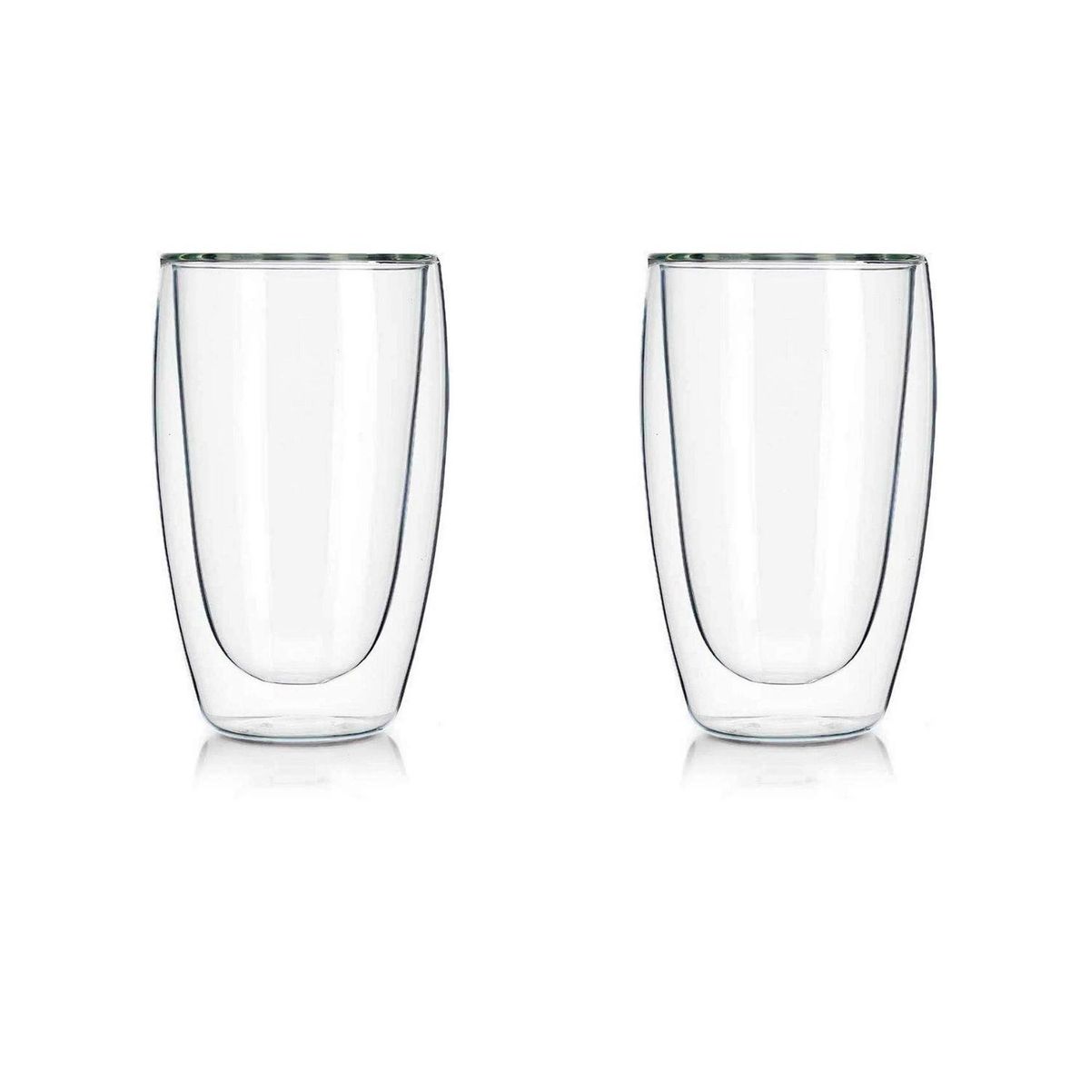 SOHOGAR - Set 2 vasos de café vidrio doble pared 400 mlo