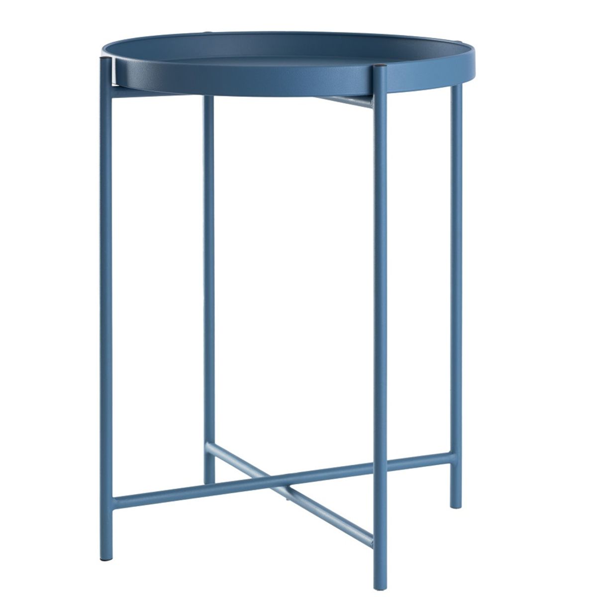 URBAN PRODUCTS - MESA LATERAL AUXILIAR METAL AZUL 38X50CM URBAN PRODUCTS