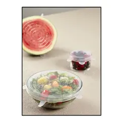 URBAN PRODUCTS - SET DE 6 TAPAS HERMETICAS DE SILICONA