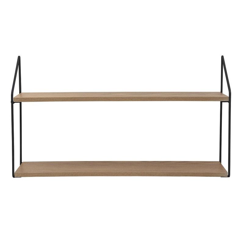 URBAN PRODUCTS - REPISA 2 NIVELES 60X15X33CM METAL BASE MADERA URBAN PRODUCTS