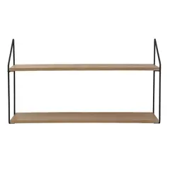 URBAN PRODUCTS - REPISA 2 NIVELES 60X15X33CM METAL BASE MADERA