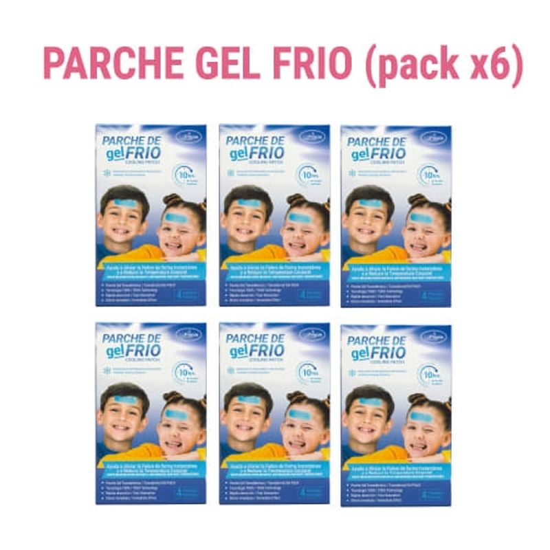 LA PREPIE - PARCHE GEL FRIO, AYUDA A BAJAR LA FIEBRE, DOLOR DE CABEZA X6