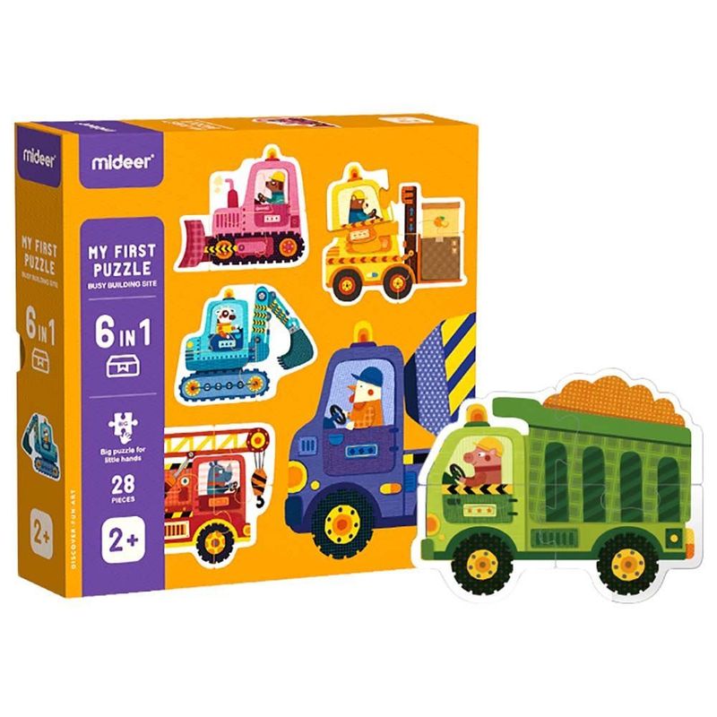 MIDEER - Mi Primer Puzzle Máquinas de Construcción