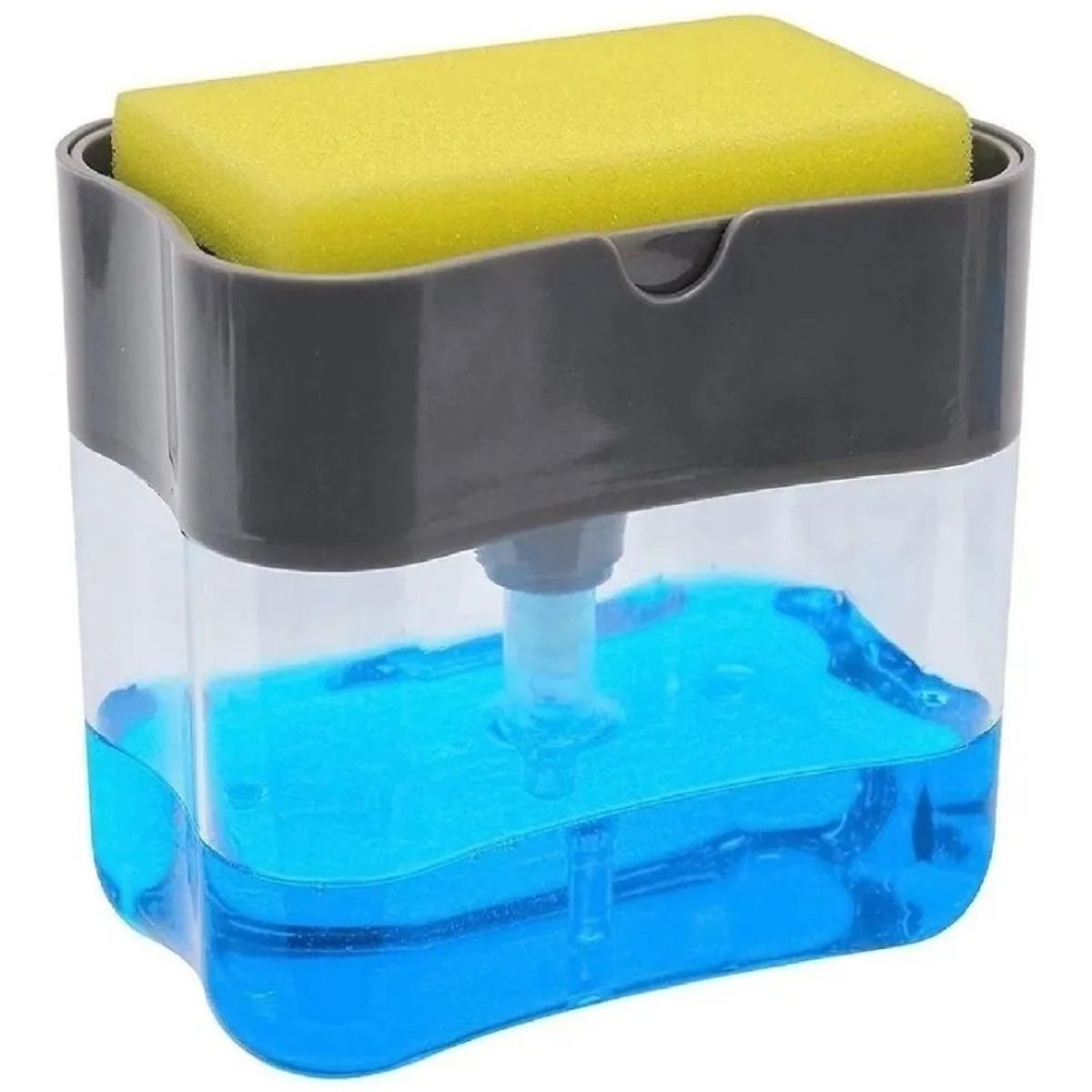 GENERICO - Dispensador lavaloza con soporte de esponja + esponja regalo