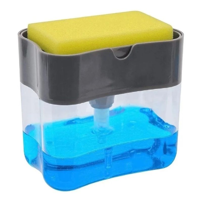 GENERICO - Dispensador lavaloza con soporte de esponja + esponja regalo
