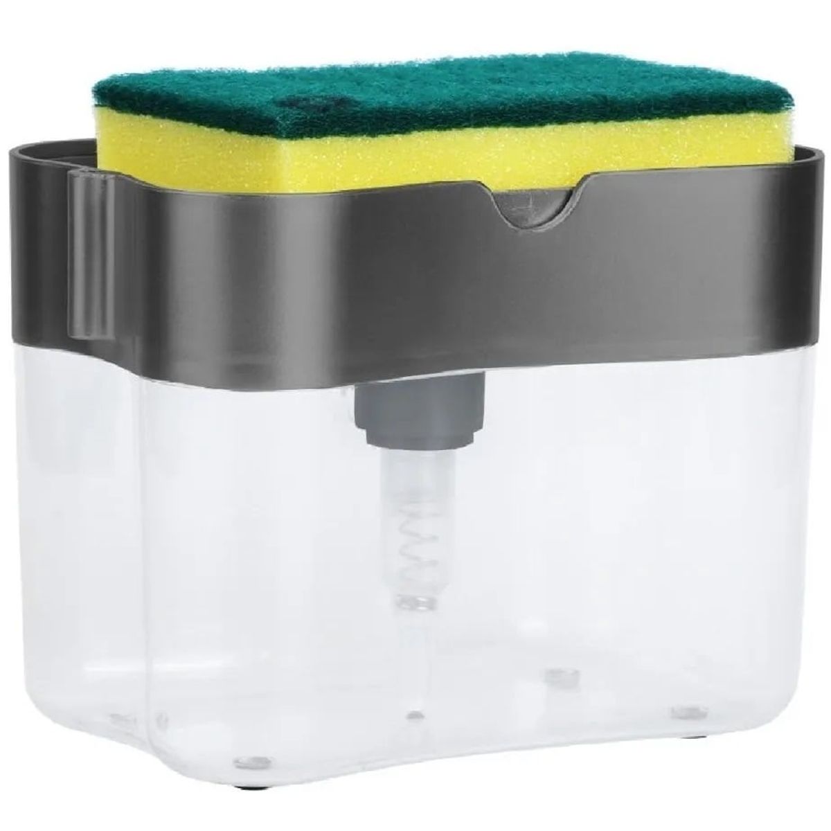 GENERICO - Dispensador lavaloza con soporte de esponja + esponja regalo