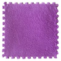 Set goma eva felpa 9 unidades morado