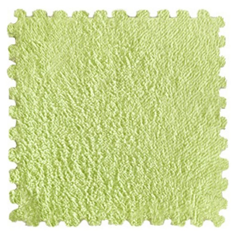 Set goma eva felpa 9 unidades verde.