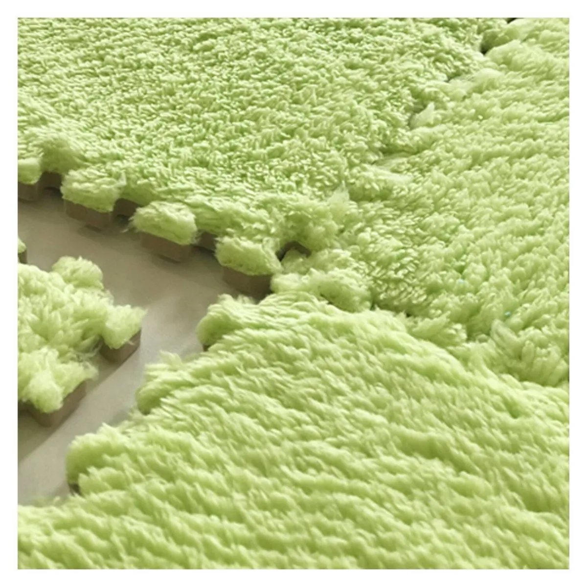 JUEGOS MAGICOS - Set goma eva felpa 9 unidades verde