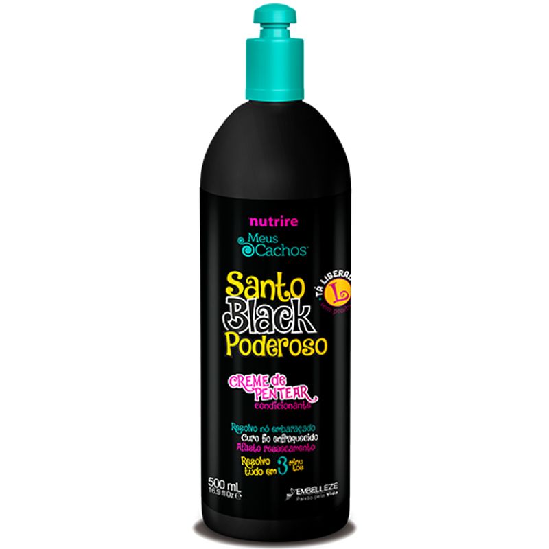 NOVEX - Crema De Peinar Meus Cachos Santo Black Novex 500ml