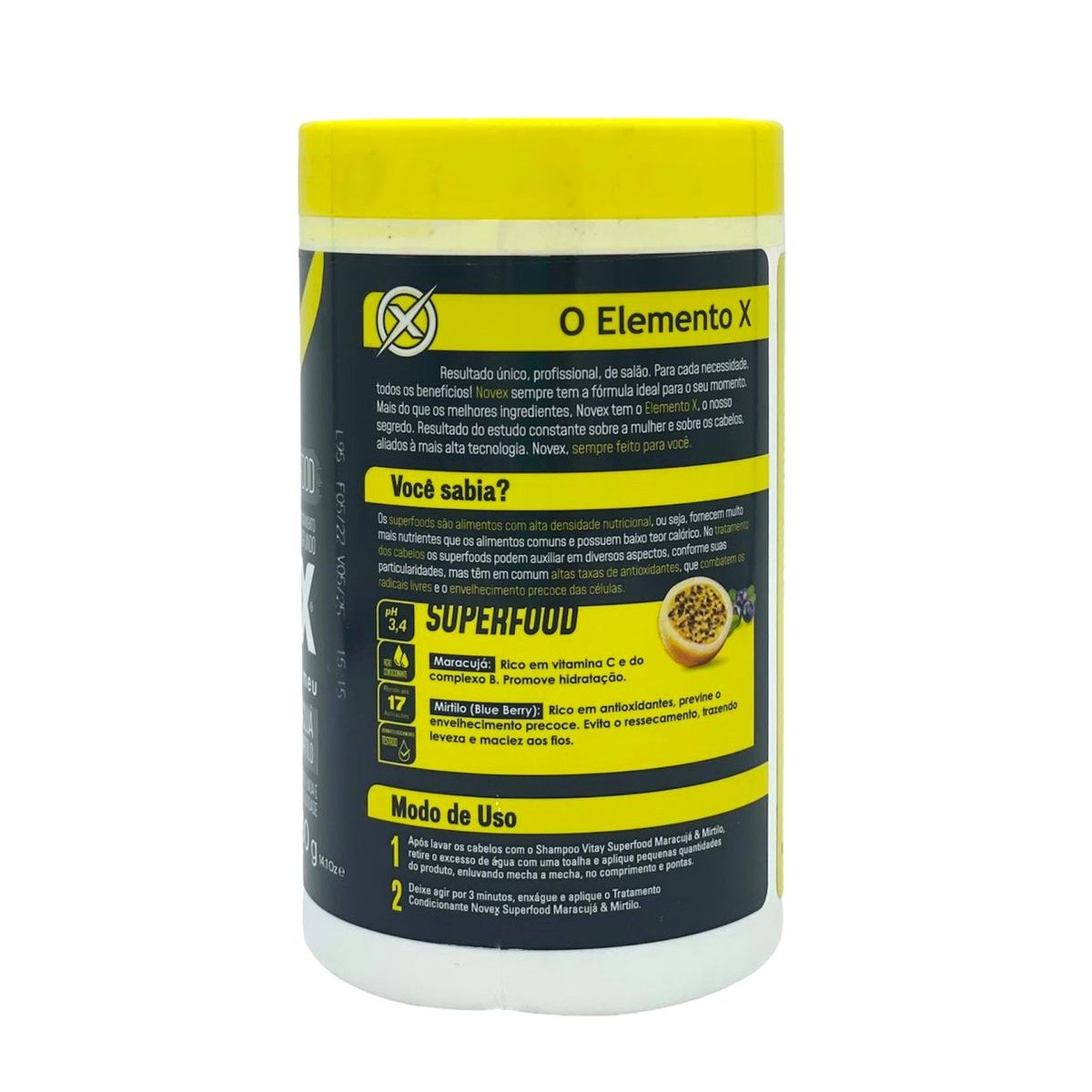 NOVEX - Tratamiento Novex Maracuyá Y Arándano 400gr