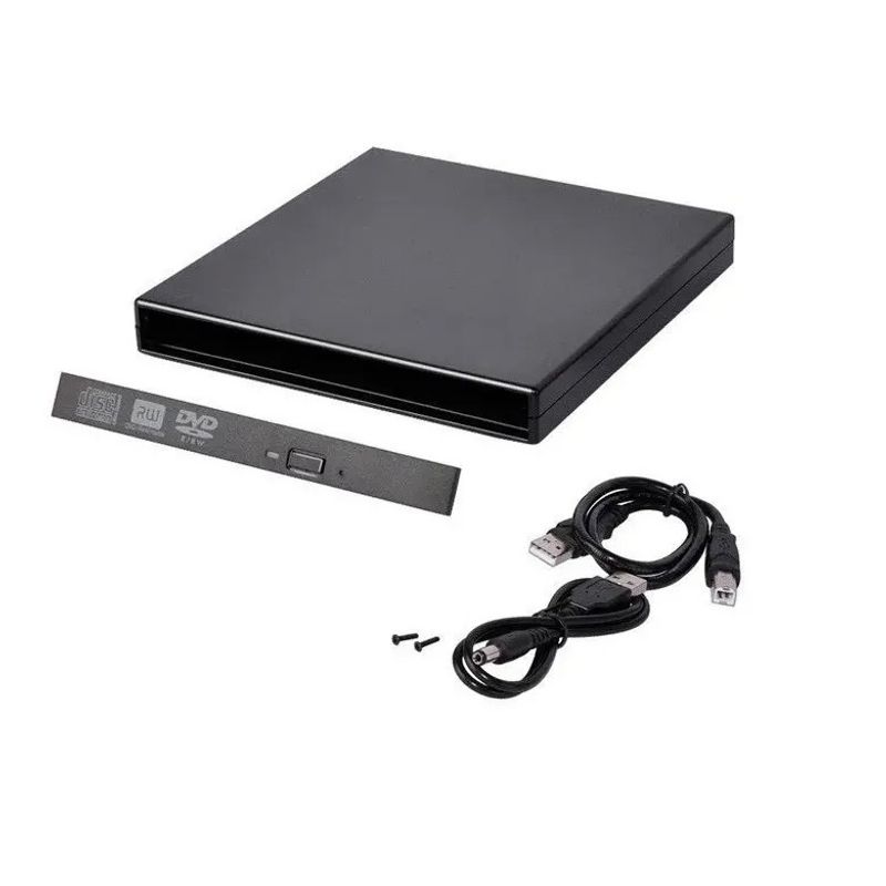 GENERICO - Case Cofre Para Cd Rom 2.5 Sata 12.7mm Con Tapa