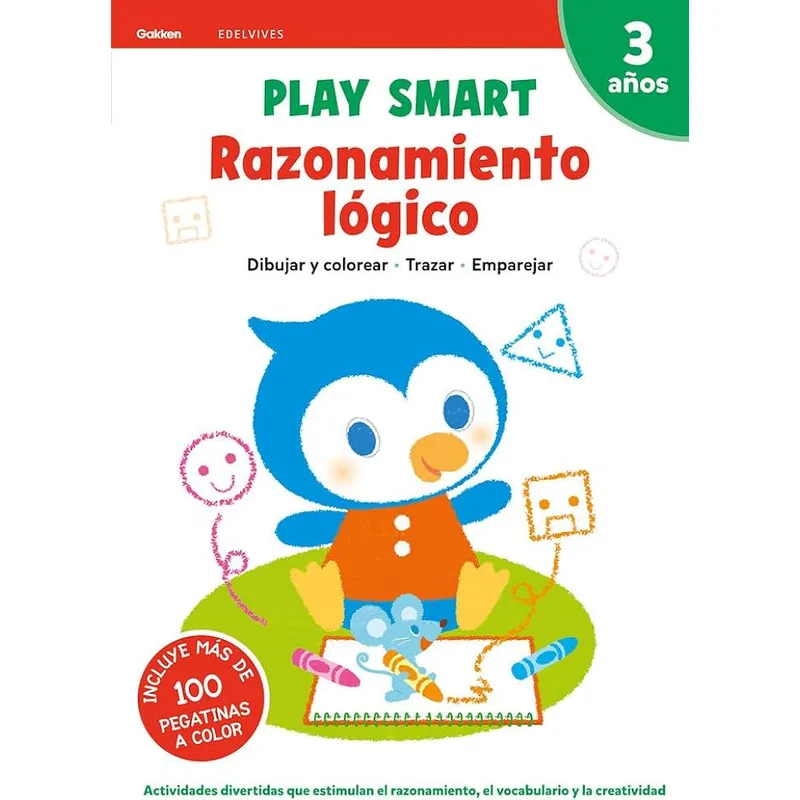 EDELVIVES - Play Smart - 3 Años. Cuad 2. Razonamiento Logico