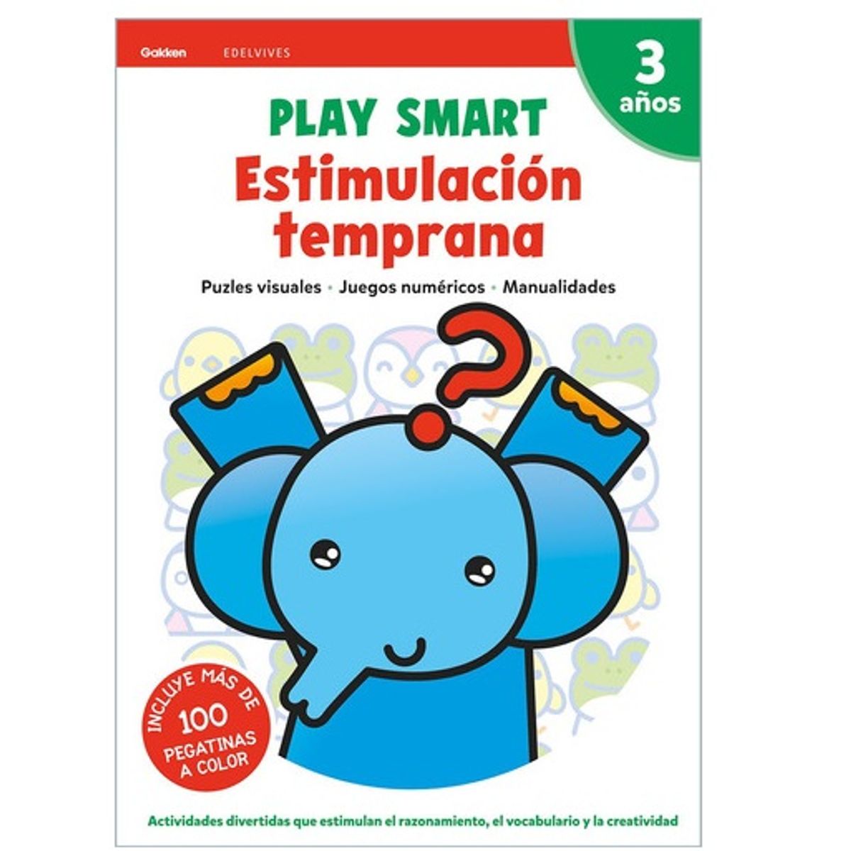 EDELVIVES - Play Smart - 3 Años. Cuad 3. Estimulación Temprana