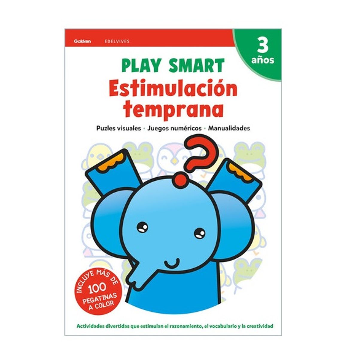EDELVIVES - Play Smart - 3 Años. Cuad 3. Estimulación Temprana