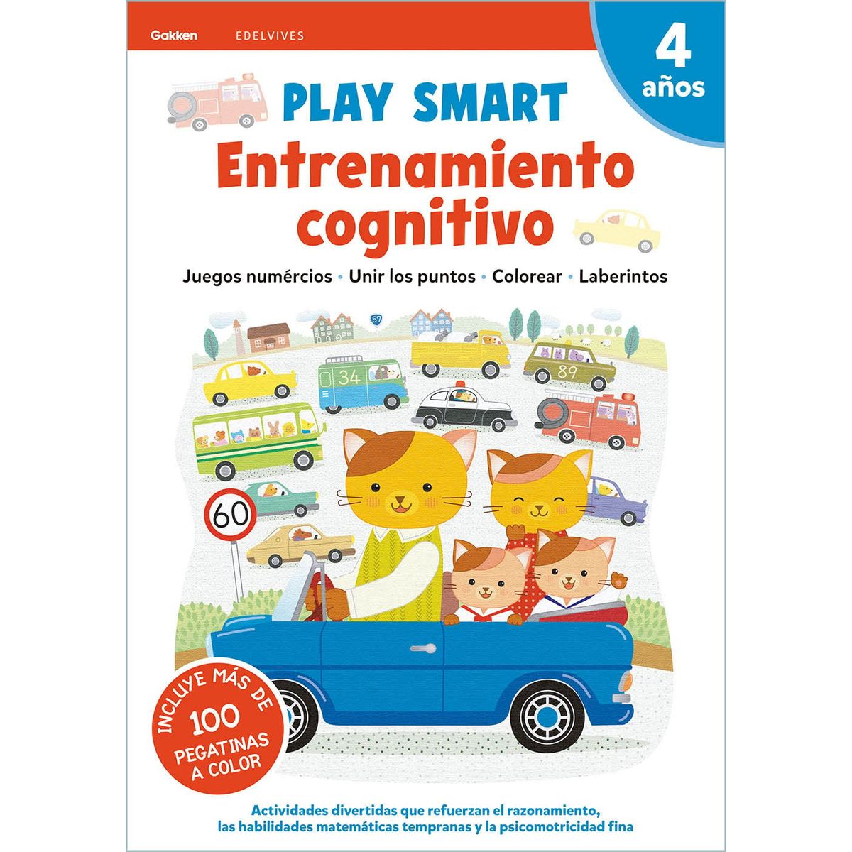 EDELVIVES - Play Smart - 4 Años. Cuad 4. Entrenamiento Cognitivo