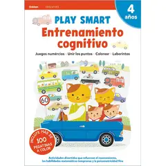 EDELVIVES - Libro Play Smart - 4 Años. Cuad 4. Entrnamiento Cognitivo