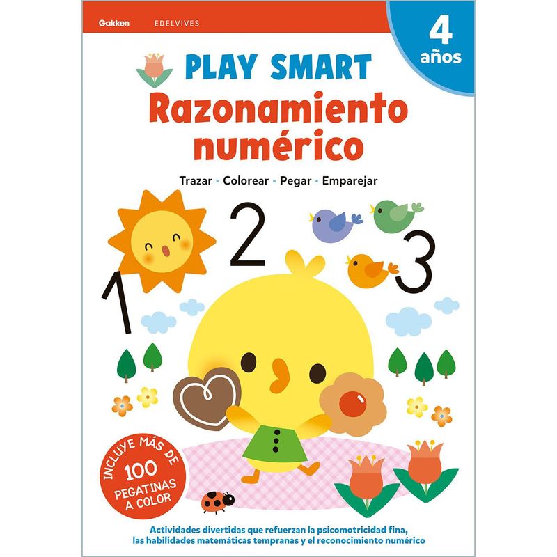 EDELVIVES - Libro Play Smart - 4 Años. Cuad 5. Razonamiento Numérico