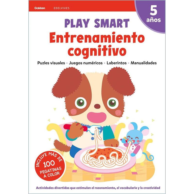 EDELVIVES - Libro Play Smart - 5 Años. Cuad 3. Entrnamiento Cognitivo