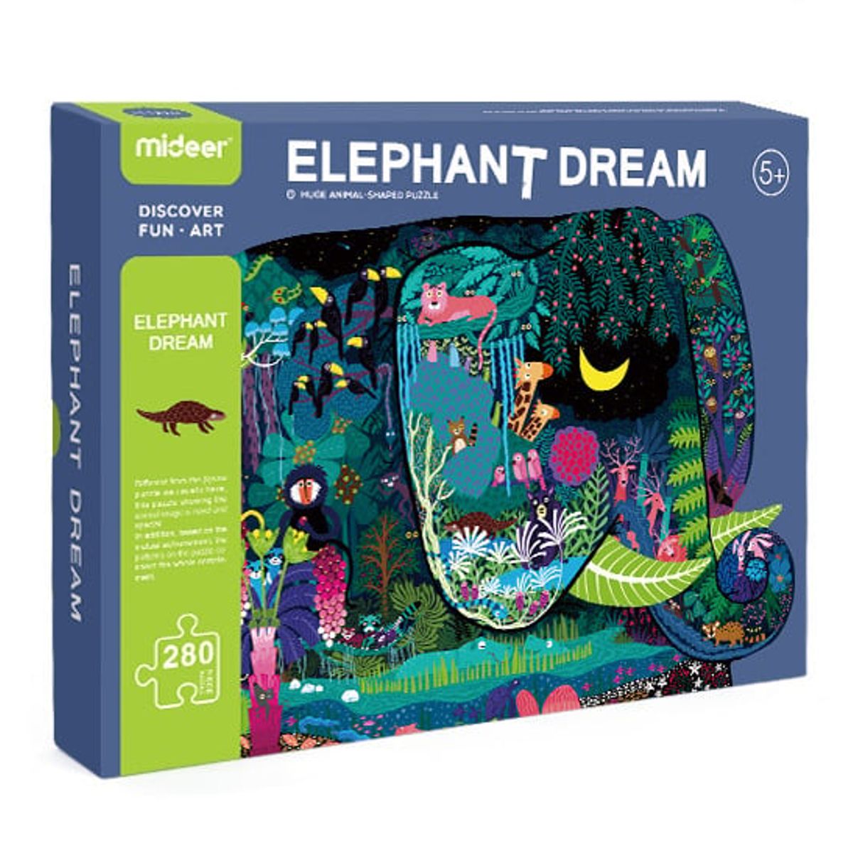 MIDEER - Puzzle El Sueño del Elefante - 280 piezas