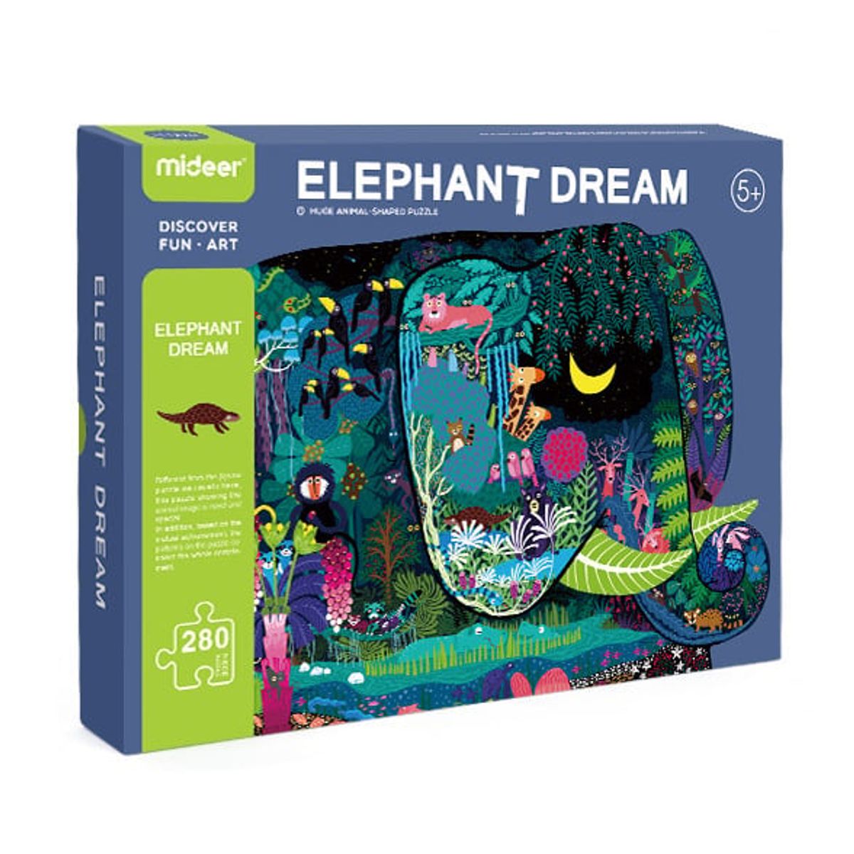 MIDEER - Puzzle El Sueño del Elefante - 280 piezas