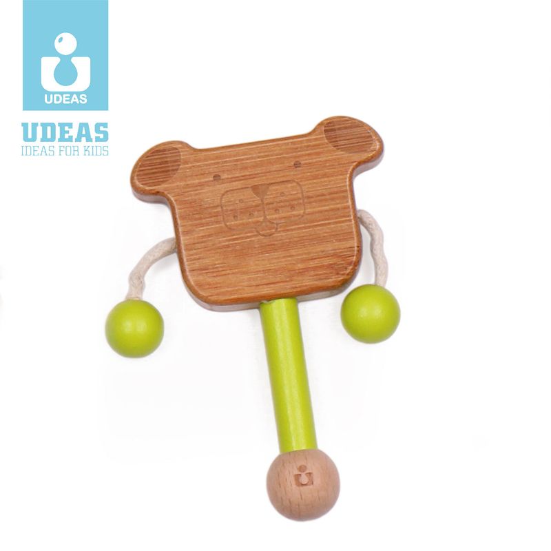 UDEAS - Mini Sonajero Perrito de Bambú