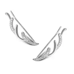 ZUZA COLLECTION - Aros Trepadores Mia - Plata 925 Circonia