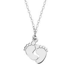 ZUZA COLLECTION - Collar Patitas Bebé - Plata 925