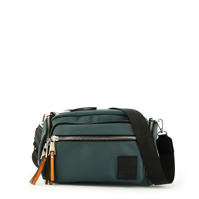 AMPHORA Harmonie cartera bandolera petroleo oscuro